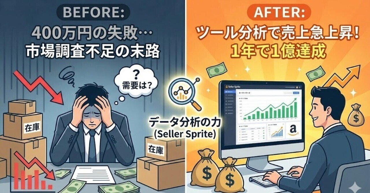 Amazon完全攻略】400万円をドブに捨てて気づいた、物販で勝つための