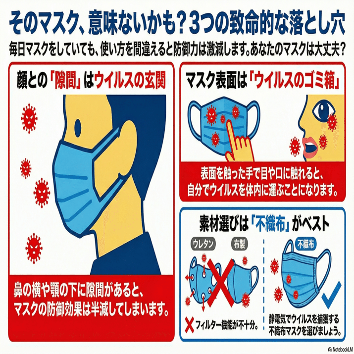 マスクをしても感染？専門家が指摘する5つの致命的ミスと正しい対策｜Pharman Academit