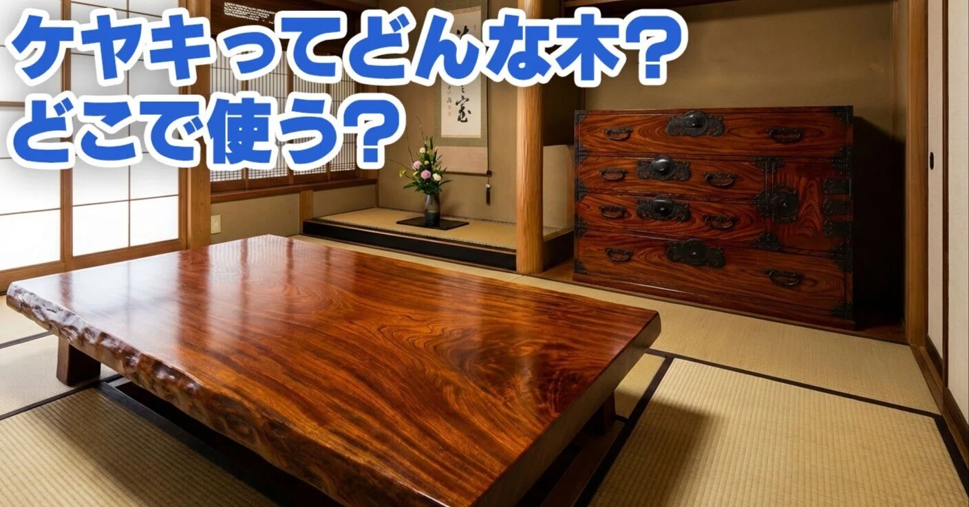素材図鑑】ケヤキ(欅/けやき)ってどんな木？どこで使う？｜木材｜素材