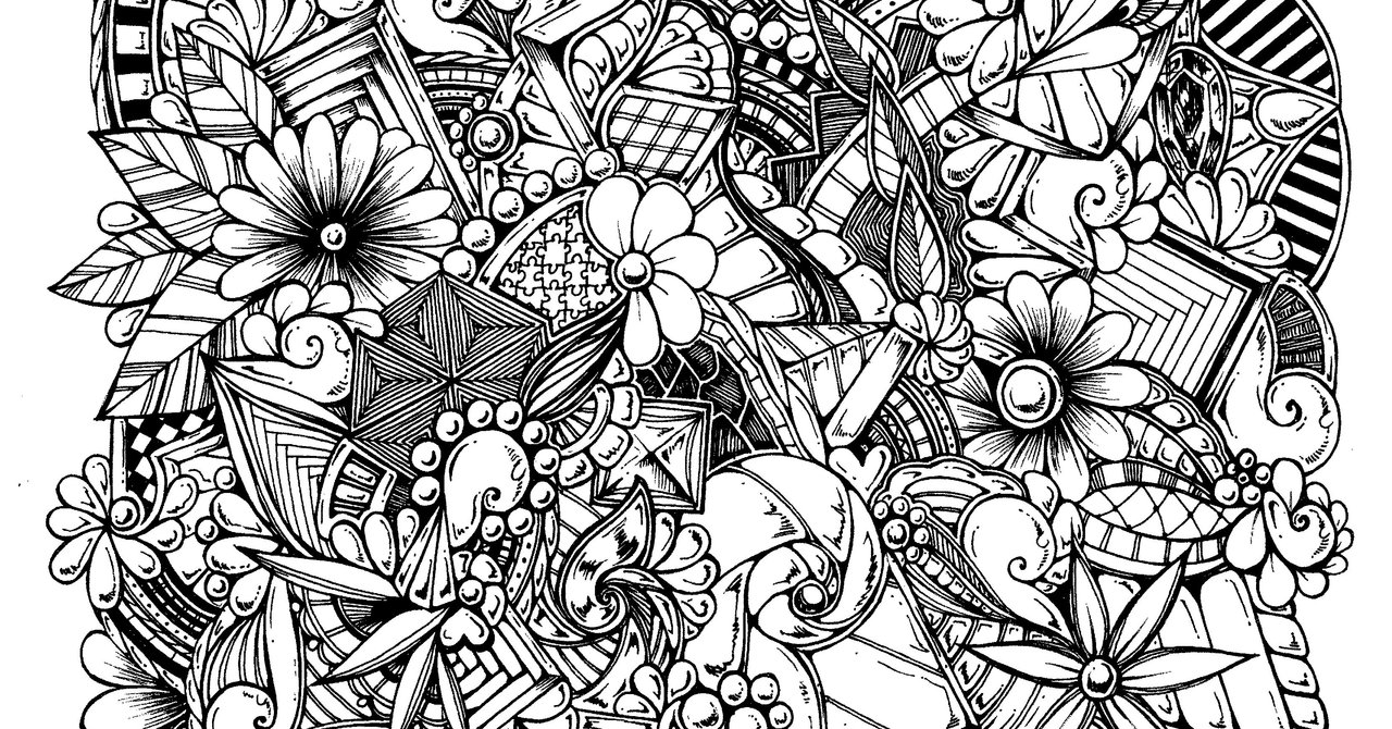 塗り絵③(A4)無料配布|みあお|note