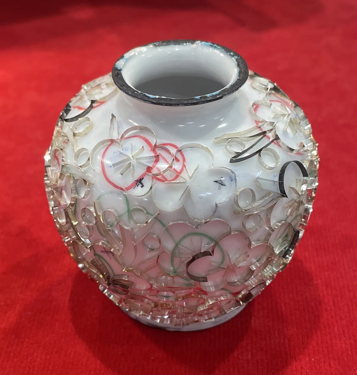 七宝焼　香合　花文　唐物　古玩　置物　インテリア　工芸品　美術品　A2972 ふるさと愛知の伝統工芸「尾張七宝」の本物を見た。｜イラストレーター