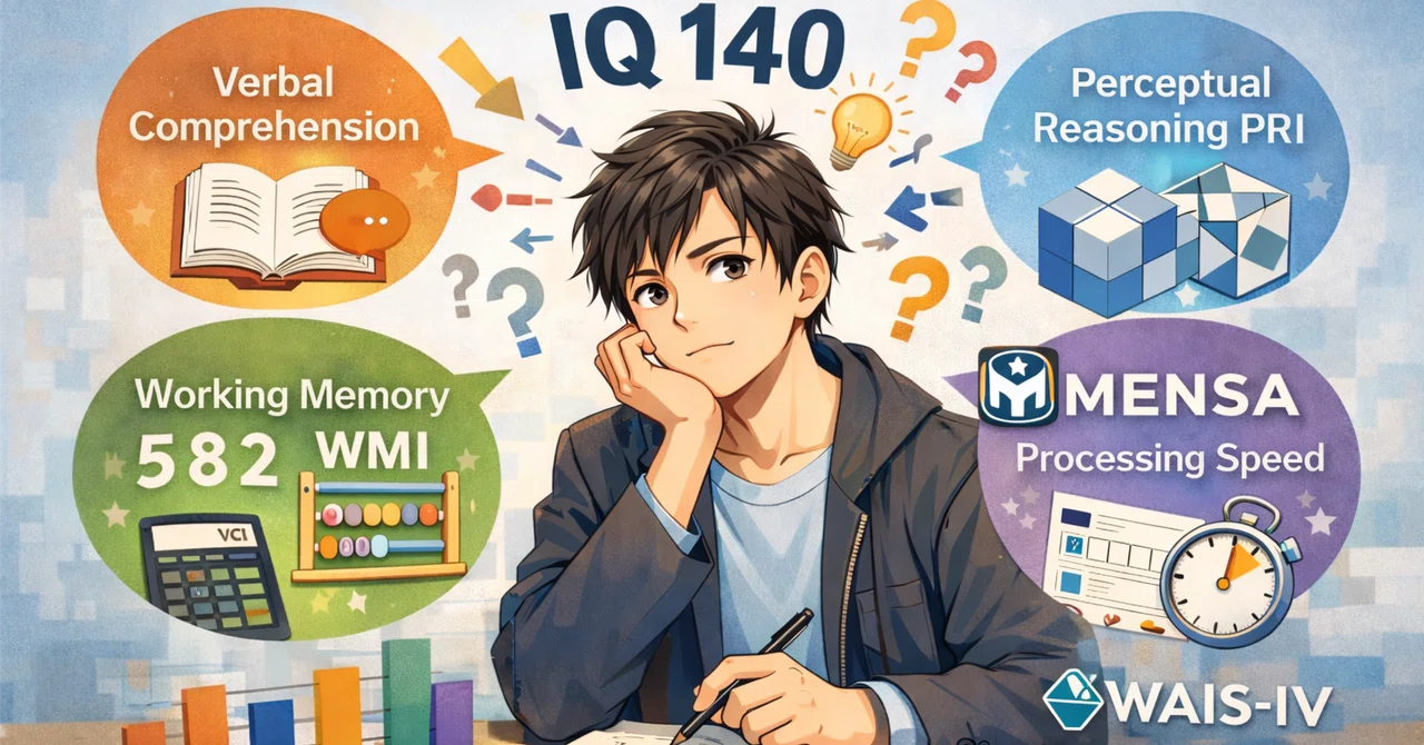 MENSA会員が解説：IQテストは適切な準備で伸びる【WAIS-IV】｜ディスコ