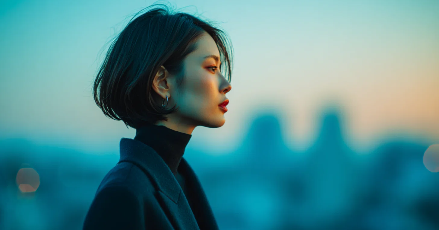 AI音楽×MV】横顔だけで作る冬の感情。正面を一切使わないAIプロンプト