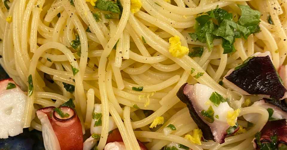 レモンとタコのパスタのレシピ Fumi Note
