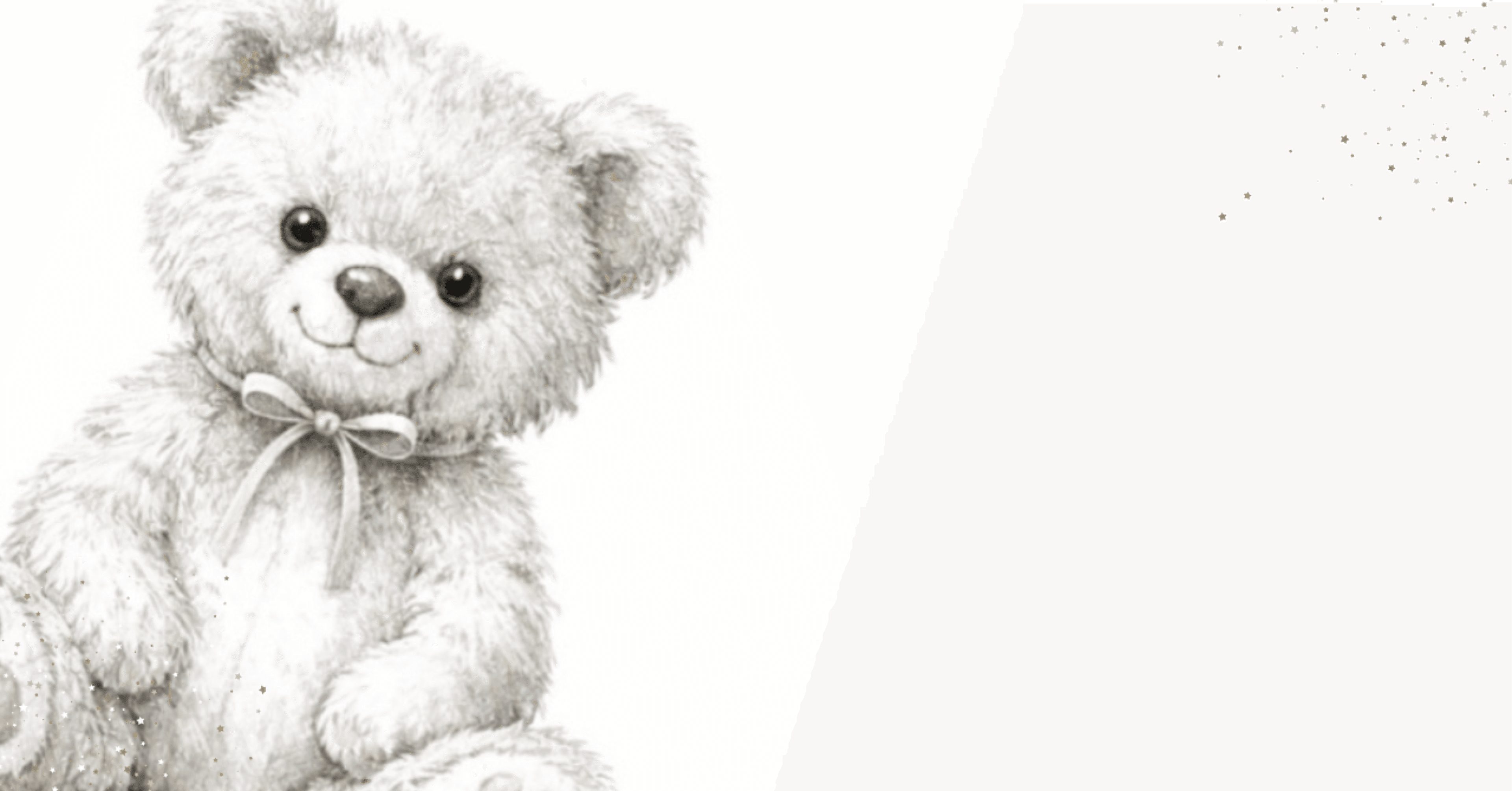 テディベア　絵描きと猫 猫の手描きイラスト・似顔絵の背景・小物追加オプション | おしゃれ猫