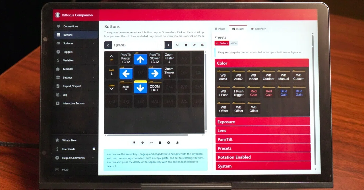 Bitfocus Buttons Tablet 初めてBitfocus Companionを使う方に向けた記事 〜概要・導入手順・使い方の紹介〜|松井 隆幸@ライブ配信が好きな人