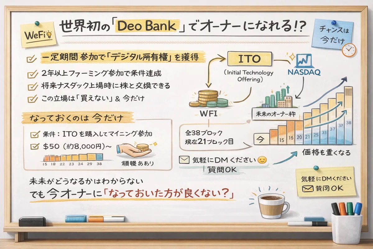 WeFiのITOは、将来の株と引き換えられる「デジタル所有権」の話｜kazu🪐WeFi