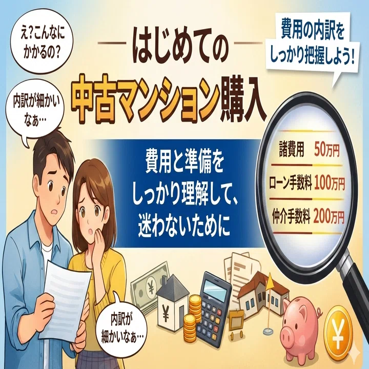 はじめての中古マンション購入｜諸費用の内訳と見積もりで迷わないため