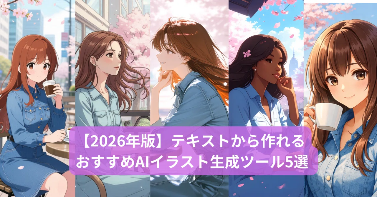 2026年版】テキストから作れるおすすめAIイラスト生成ツール5選 ― 絵が