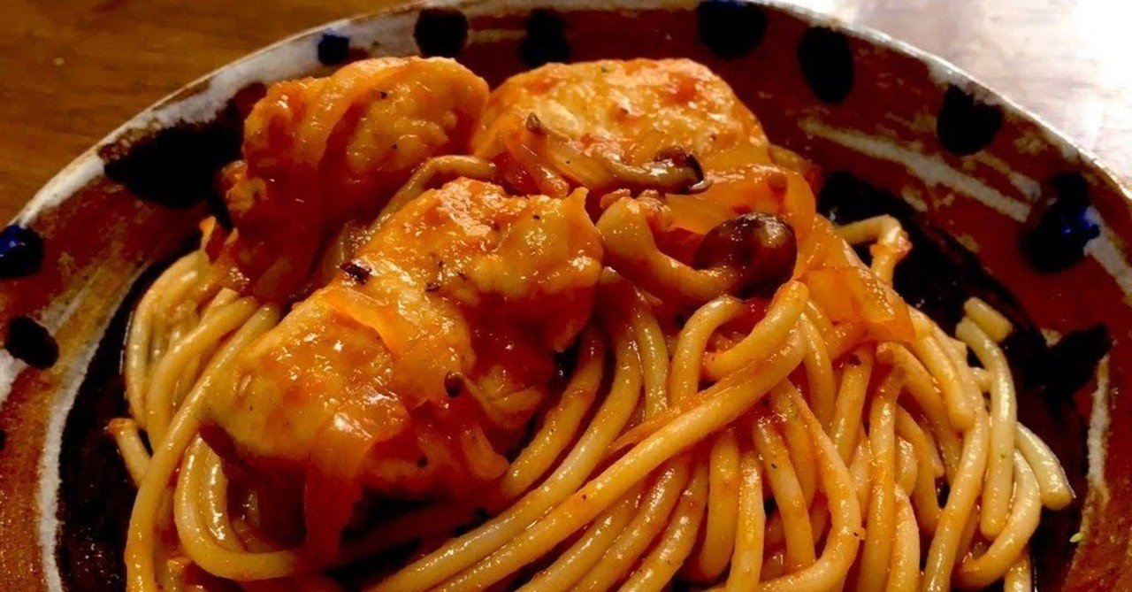 低脂質で高タンパク質なチキンのトマト煮パスタ hiroki fitness note