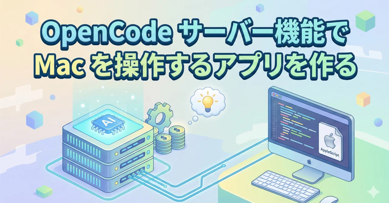 OpenCode のサーバー機能が便利な事に気付きました｜Ryo | AI と経営とエンジニアリング