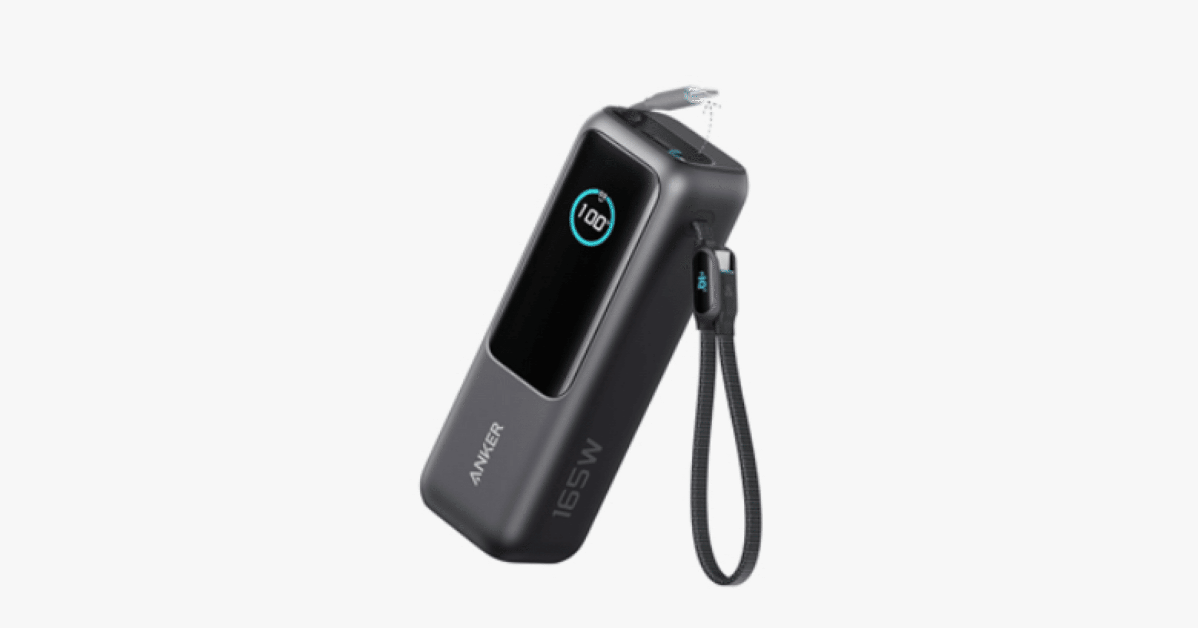 Anker Power Bank（25000mAh／165W） Anker Power Bank（25000mAh, Built-In & 巻取り式USB-Cケーブル