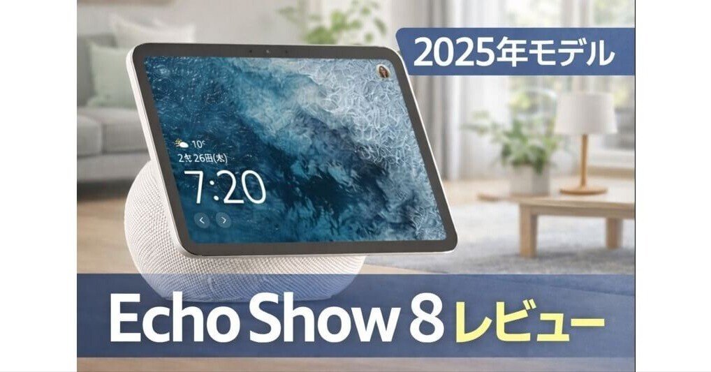 Echo Show 8（2025年モデル）を実際に使ってみた正直な感想｜☆シェア