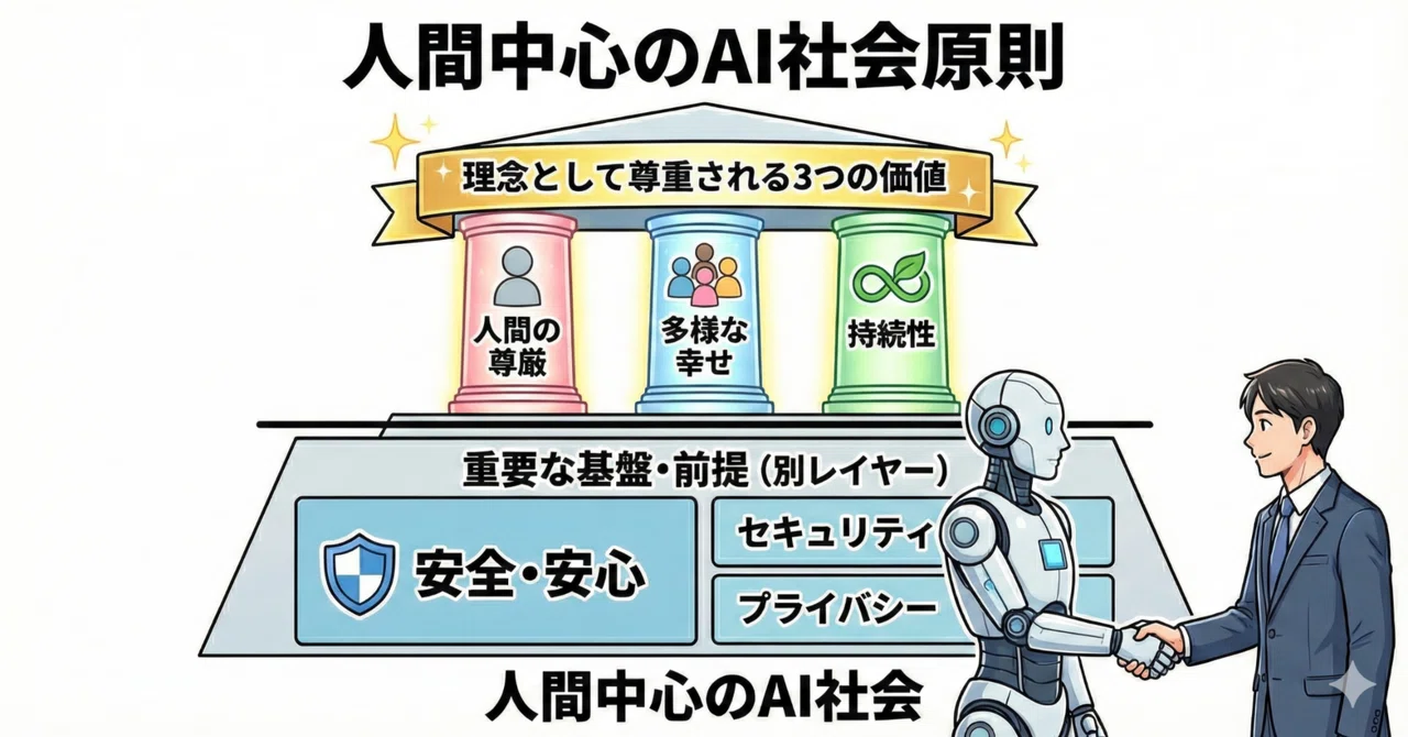 人間中心のAI社会原則」：3つの“理念”を一語違いで取りこぼさない｜DX