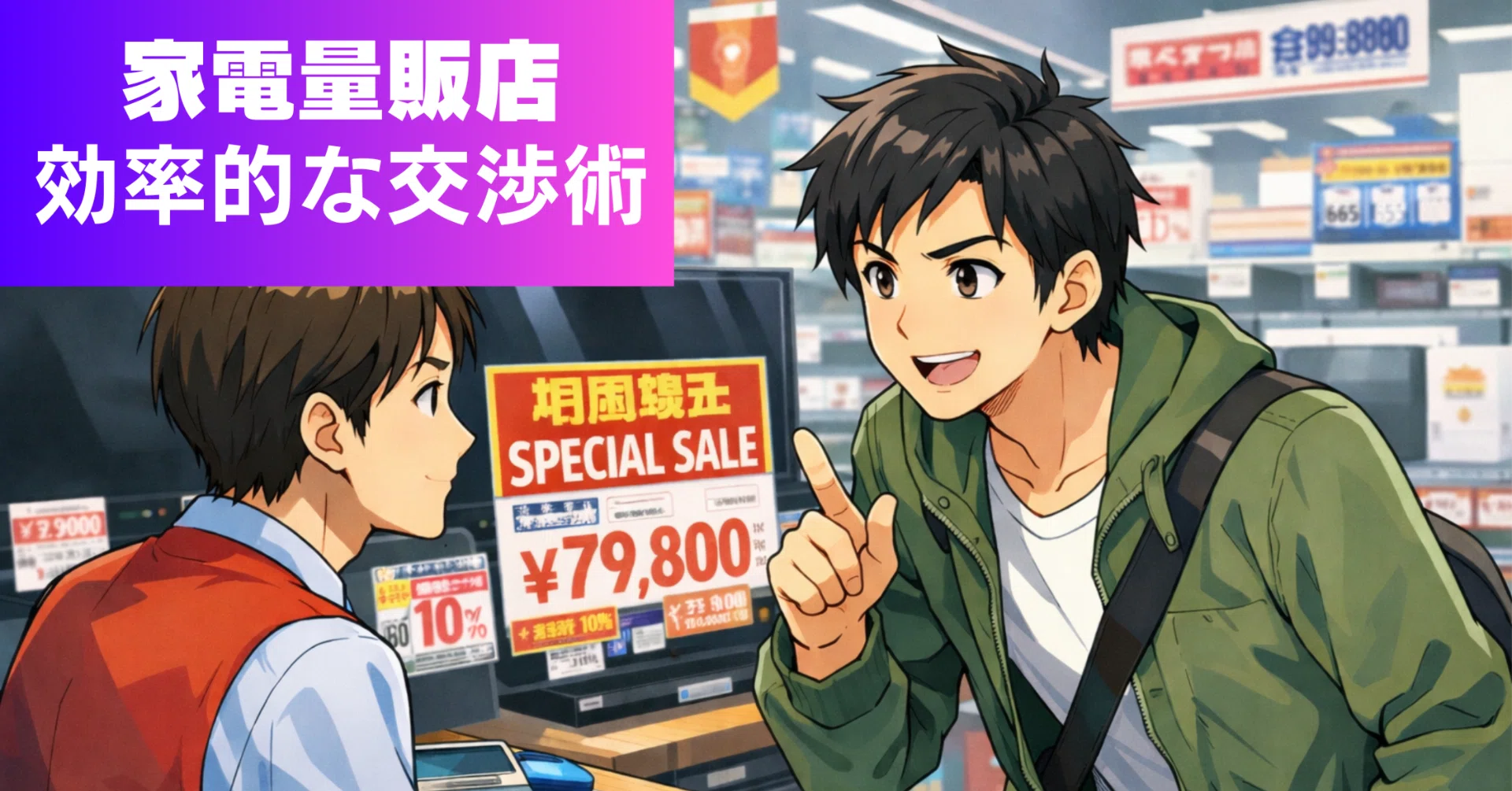 家電量販店で安く商品を買う、値引き術、交渉術｜トリダイ-mini 