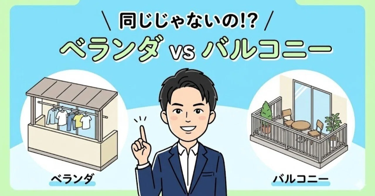 「ベランダ」と「バルコニー」、登記の世界では明確な違いがある！｜【土地家屋調査士】北川 巧｜おうちと土地のあんしん相談室