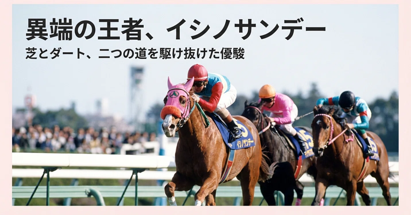 イシノサンデー ― 芝×ダートの変則二刀流馬 ―｜ハサミおじさん
