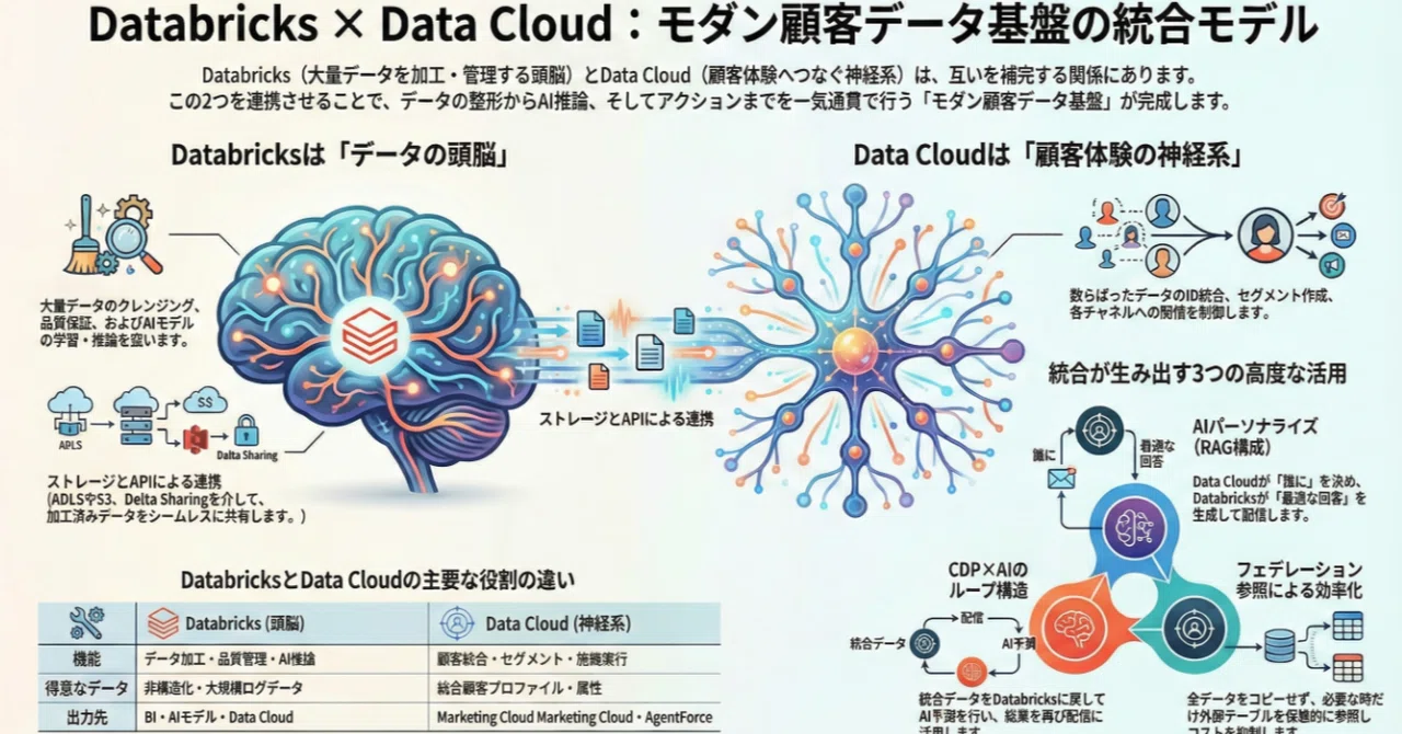 Databricks Cdp ⚡「シン・要件定義力」⚡ CDP環境の実践 Databricks+Data Cloud統合|Mellow Launch