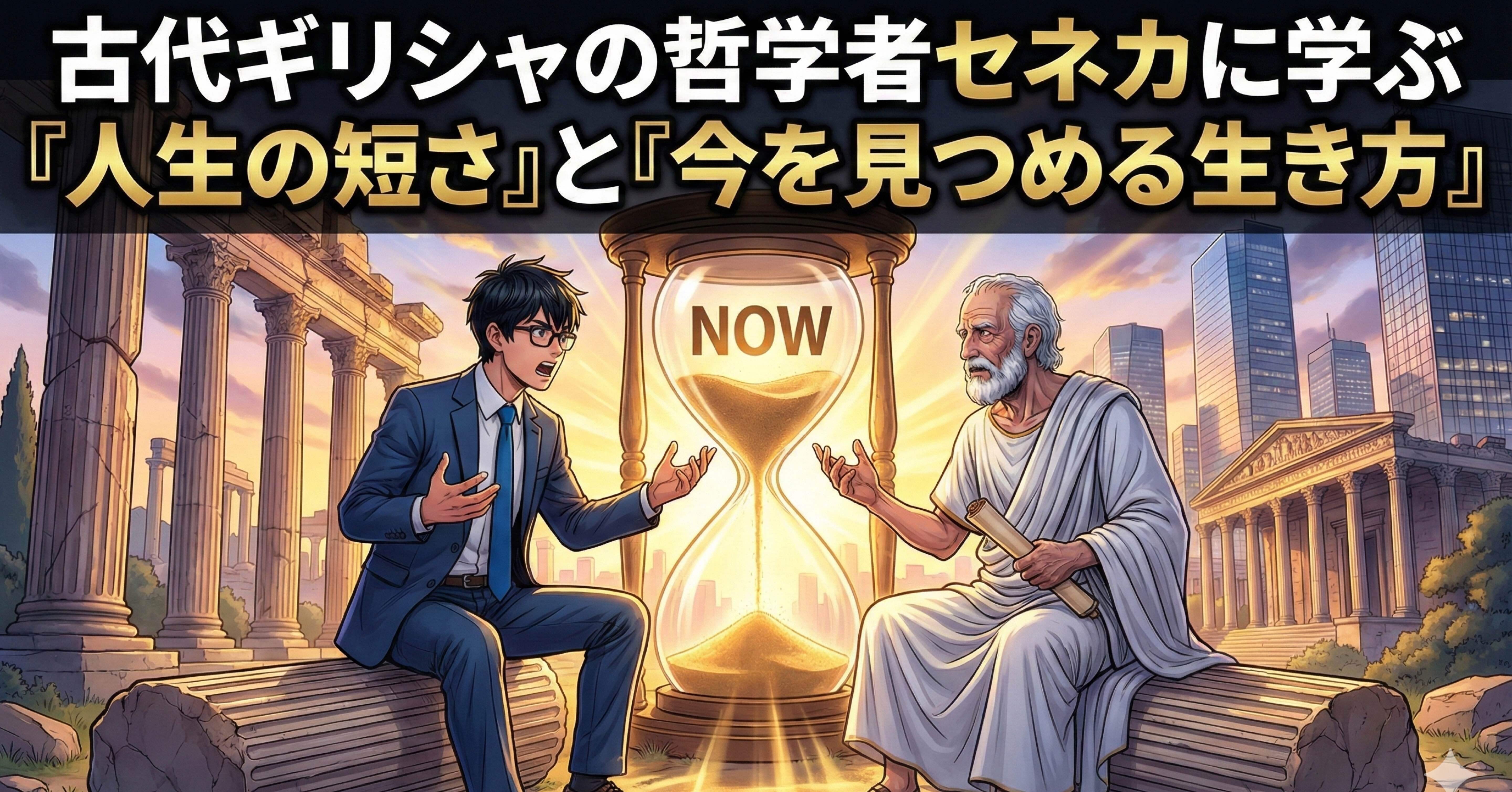 古代ギリシャの哲学者セネカに学ぶ『人生の短さ』と『今を見つめる