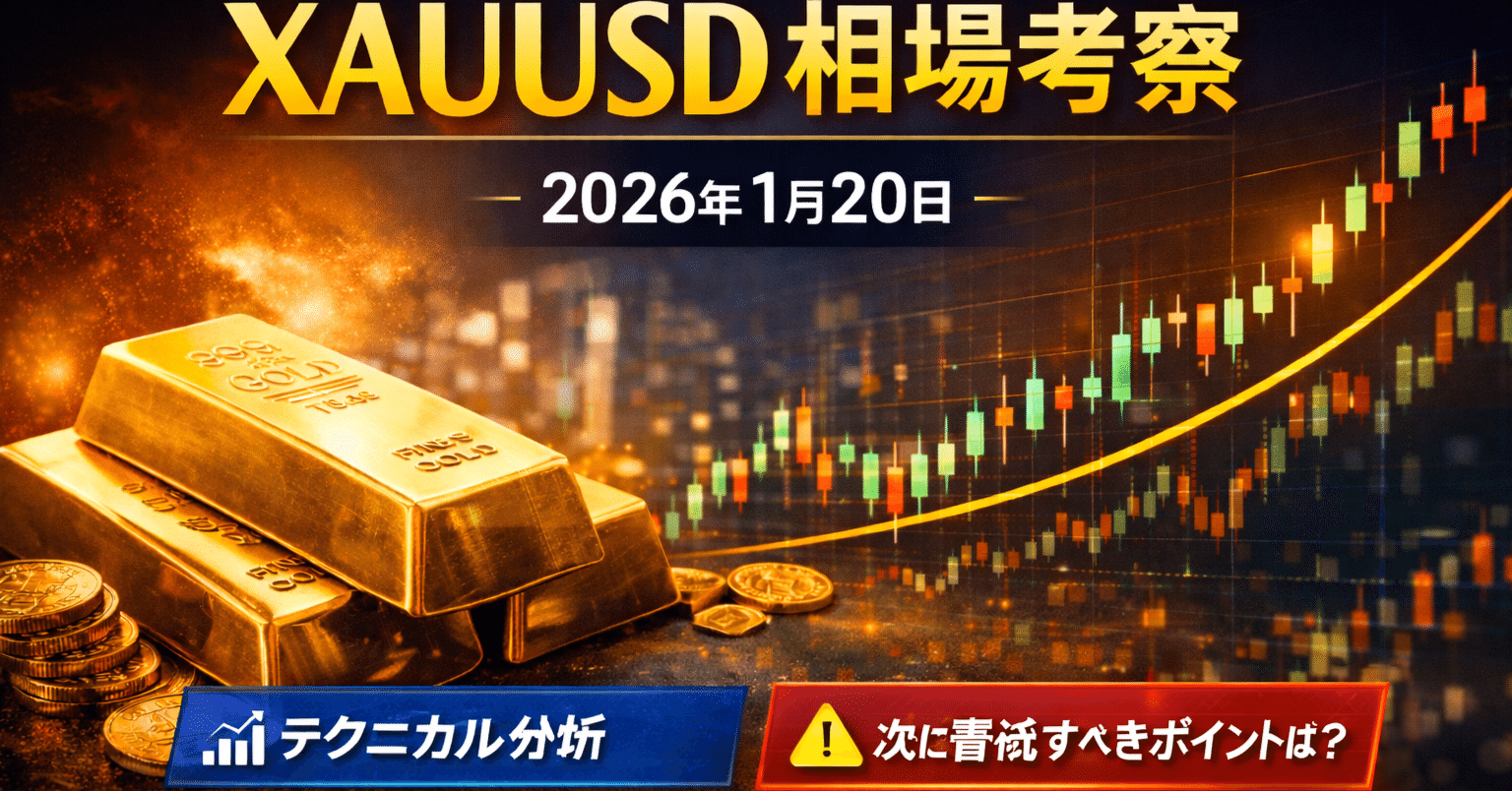 XAUUSD相場考察】2026年1月20日史上高値更新が示す“本物の強さ”と、今日意識したい視点  🟡📈｜PAPASAN｜初心者に寄り添う投資ノート～FX自動売買実践記録と相場考察～