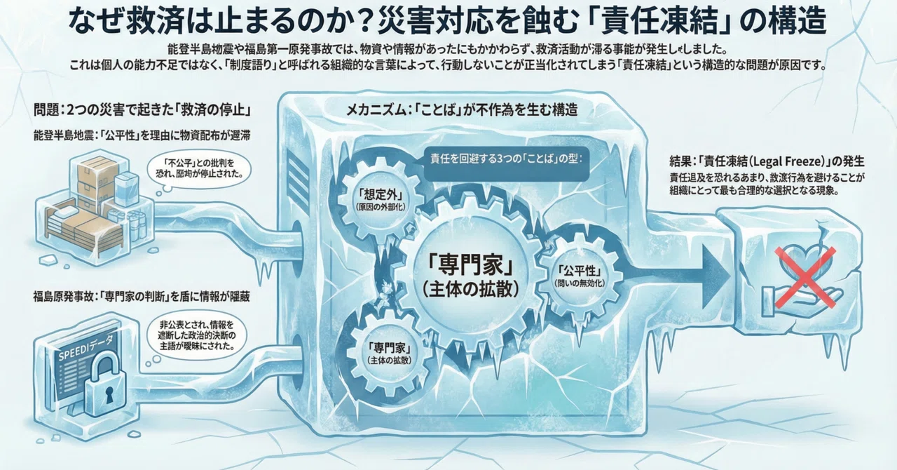 制度の不備＋「制度語り」⇒応答責任からの逃避・予定された【例外状態】？｜石橋哲