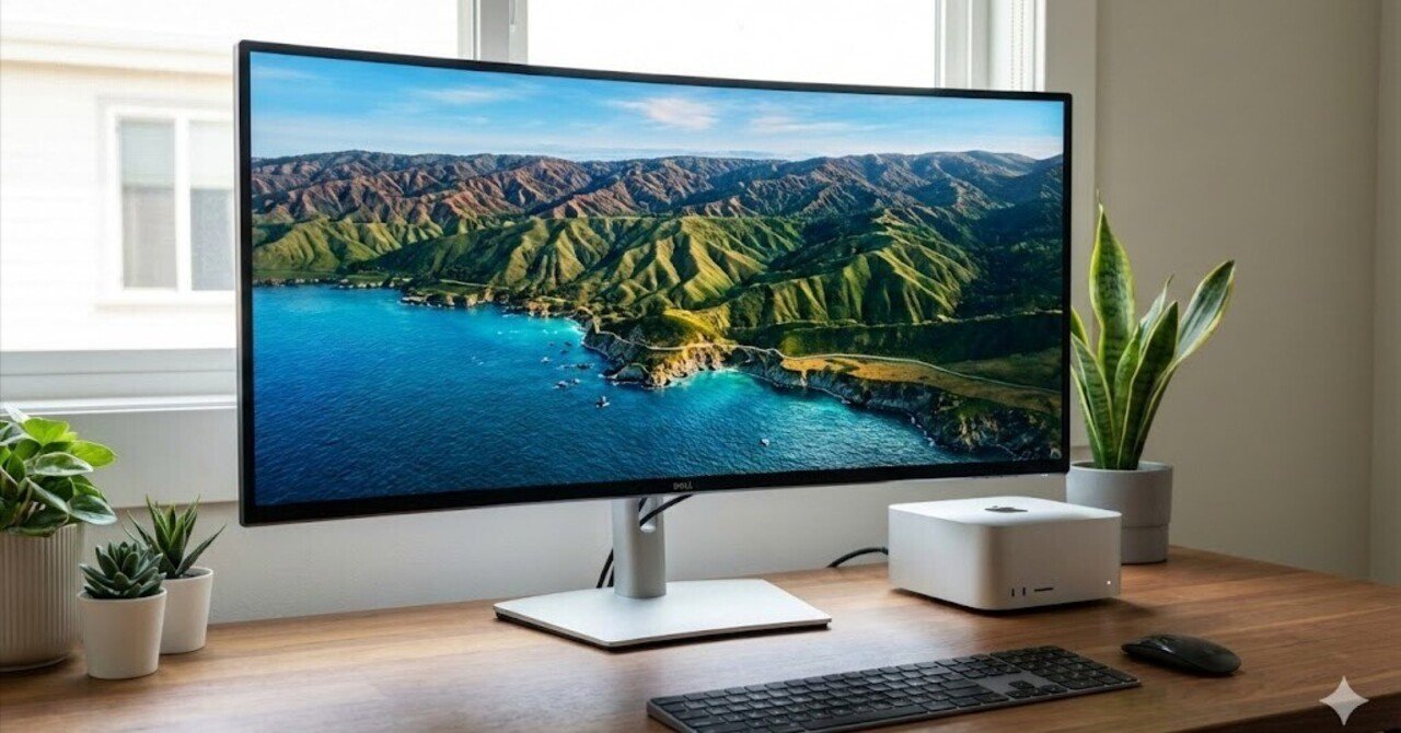 M4 Max Mac Studioと Dell U4025QW による 5K2K 120Hz の神髄 — 視覚的