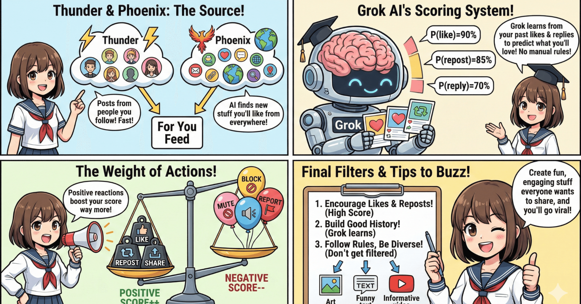 生成AIクリエイターのためのXアルゴリズム攻略ガイド：公式コードから