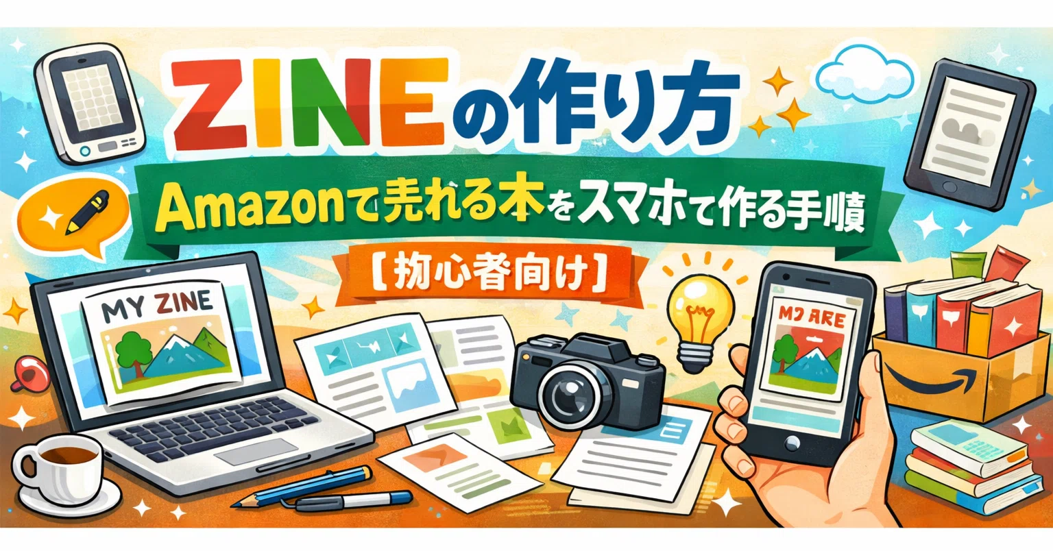 ZINEの作り方｜Amazonで売れる本をスマホで作る手順【初心者向け】｜e