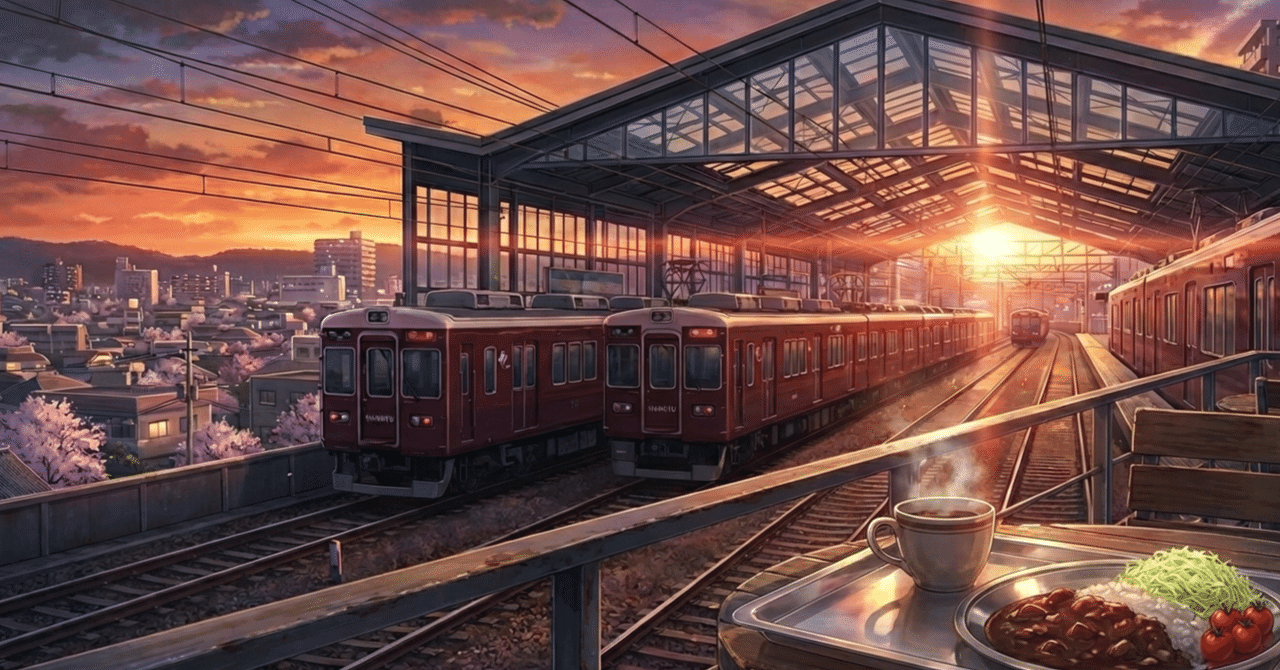 【コンテスト「#この駅がすき」応募作：『西北の風、鉄路の記憶――あの日食べた辛いカレーと、消えない恋。』】｜LaLaLaの画像