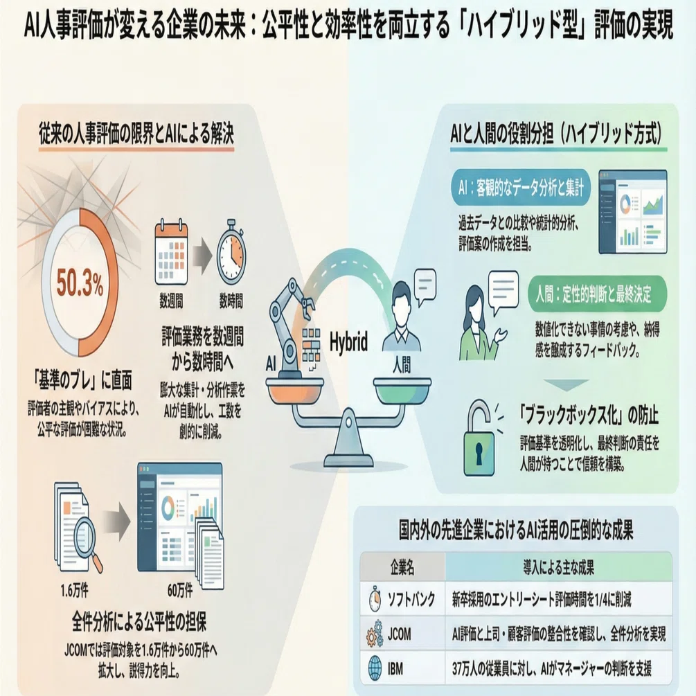 AI 人事評価が変える企業の未来｜導入メリットと実践的な活用法｜未来 