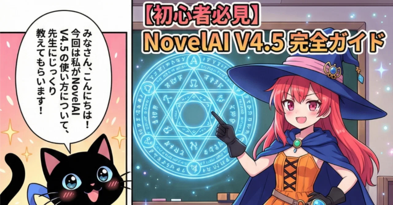 初心者必見】NovelAI V4.5で「最高の一枚」を出すための基本設定・完全