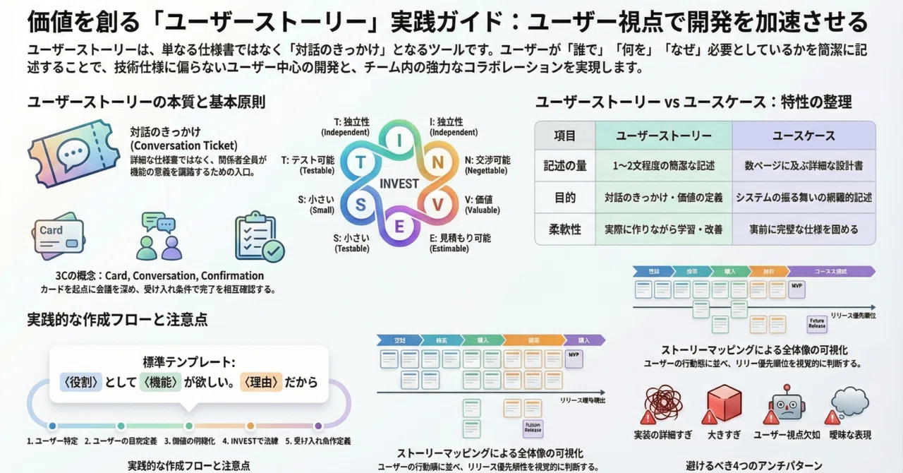 アジャイル開発におけるユーザーストーリーの書き方と実践的活用法|未来共創コミュニティ