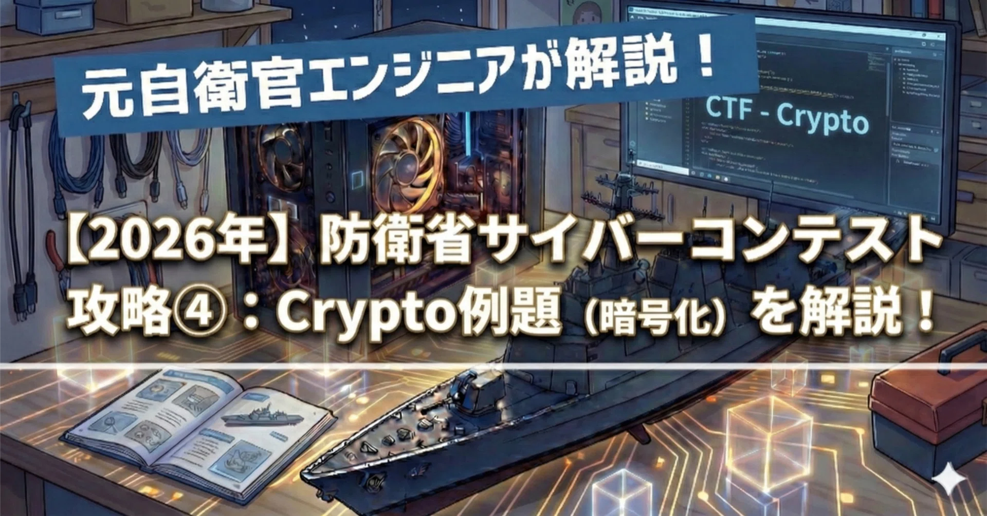 2026年】防衛省サイバーコンテスト攻略④：Crypto例題（暗号化）を解説