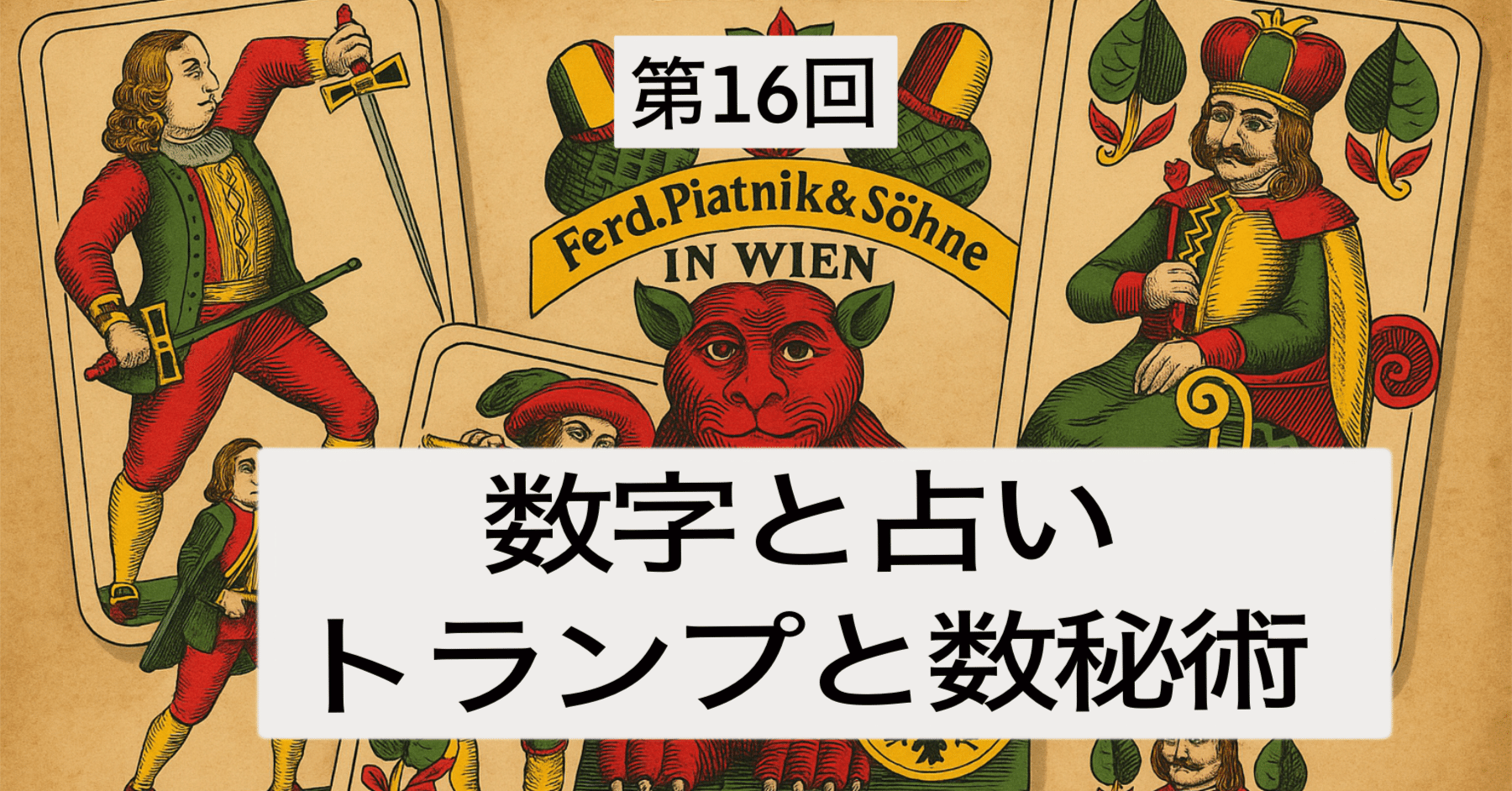 第16回： 数字と占い──トランプと数秘術── 数の奥にひそむ、もう
