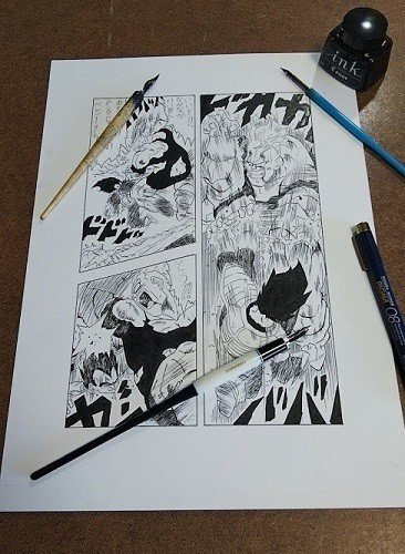 ドラゴンボール漫画模写 コミックス２３巻 戦闘シーンが好き Roka Note