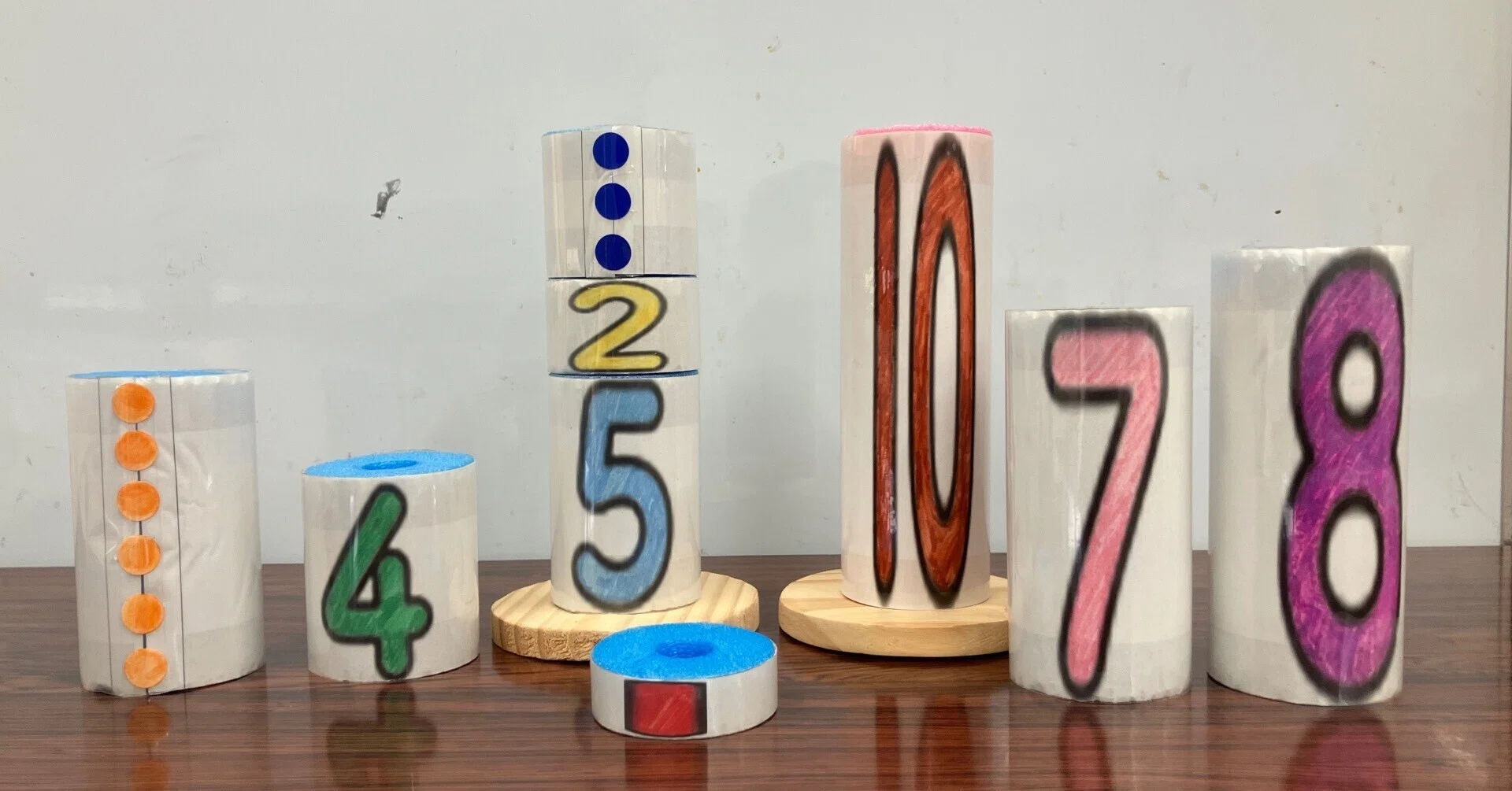 自作教材紹介【算数・数学】「数の大きさスポンジスティック」｜メガネ