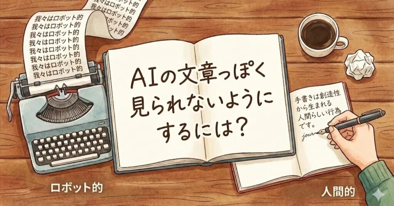 Composition Example Street What 'AI-like' writing is and how to avoid it|いしだ社長@のほほん療養中