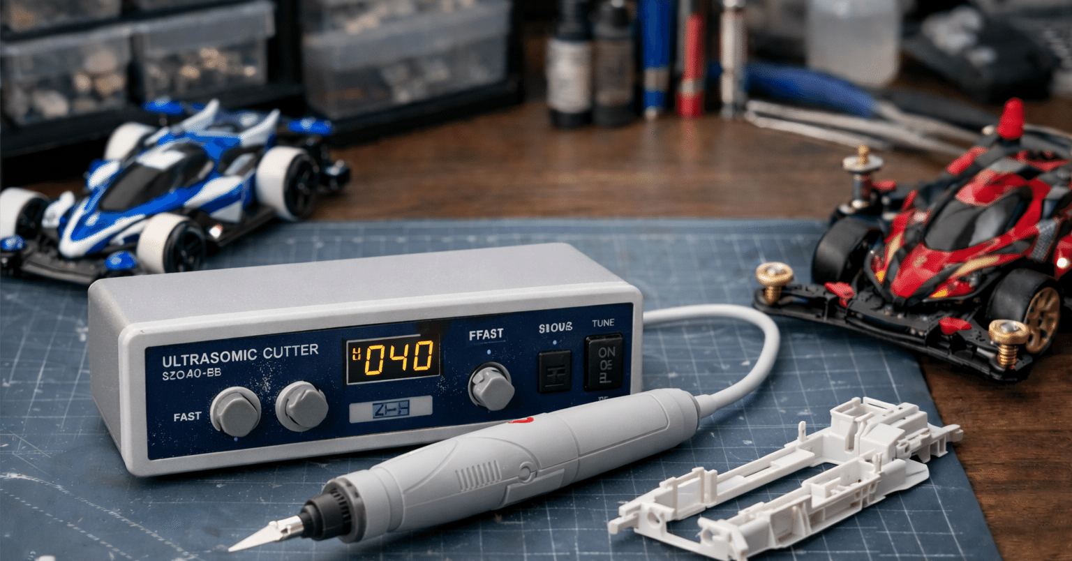 超音波カッターZO40-Bはミニ四駆改造の「切るストレス」を消す！使い方