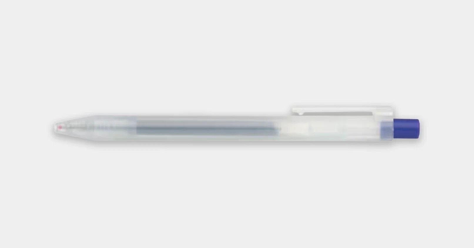 青だが青じゃない無印良品「さらさら描けるゲルインキボールペン」0.5