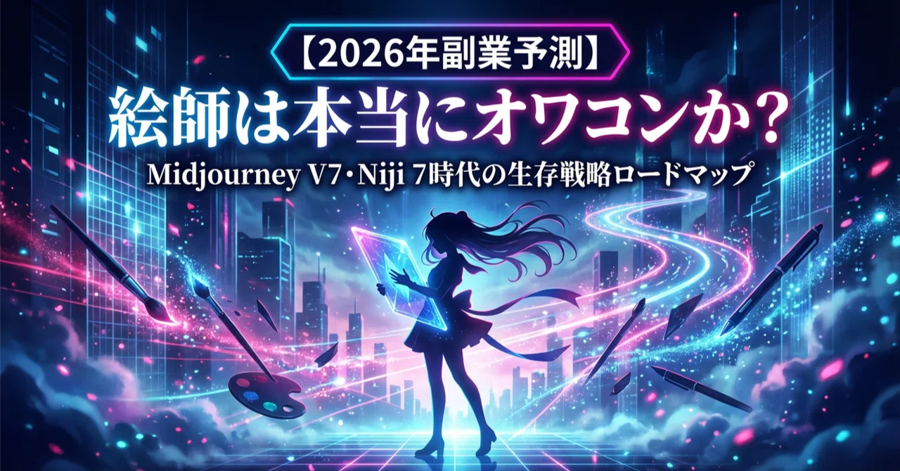 2026年副業予測】絵師は本当にオワコンか？Midjourney V7・Niji 7時代