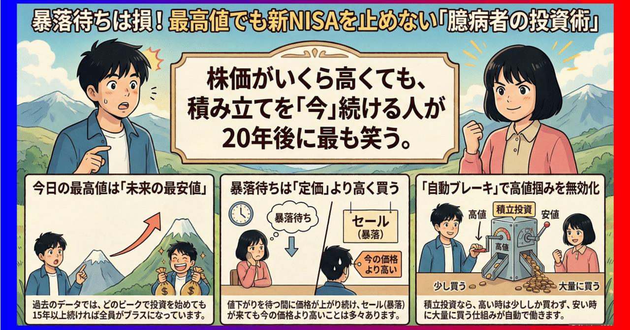 2026年投資戦略】「株価最高値で買うのは怖い」というあなたが、9割の確率で機会損失する理由｜資本家の投資生活