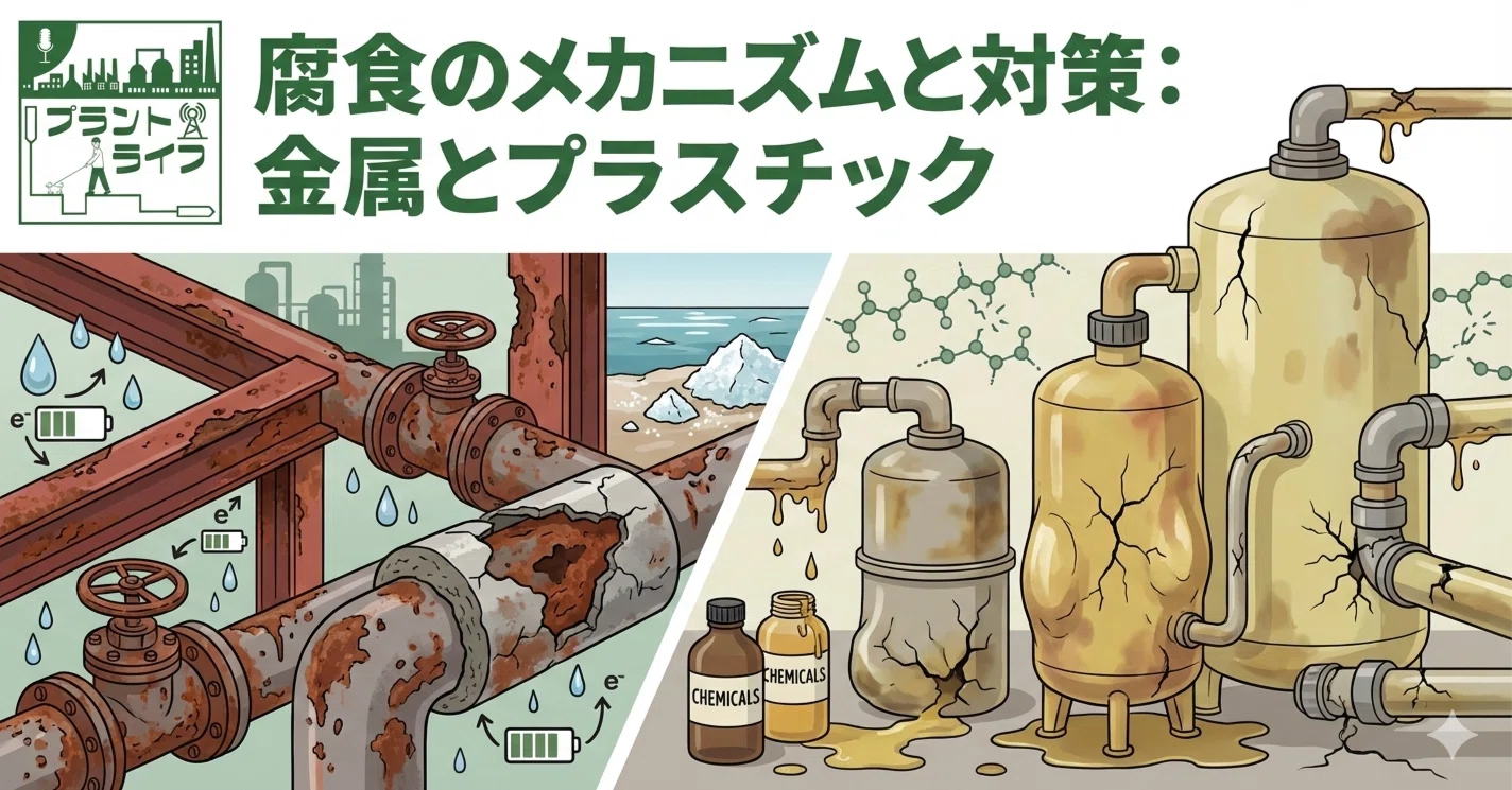 64 プラントの天敵「腐食」：金属とプラスチックの劣化メカニズムと