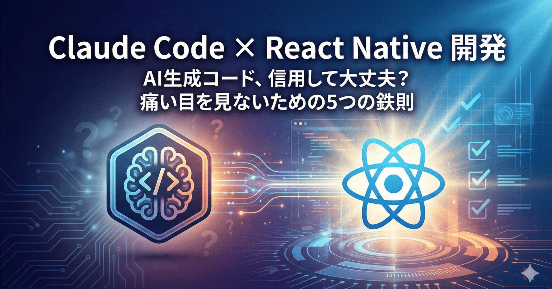 Claude CodeでReact Native開発で失敗しない5つの鉄則｜陽奈@AI開発