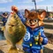 青の釣り人