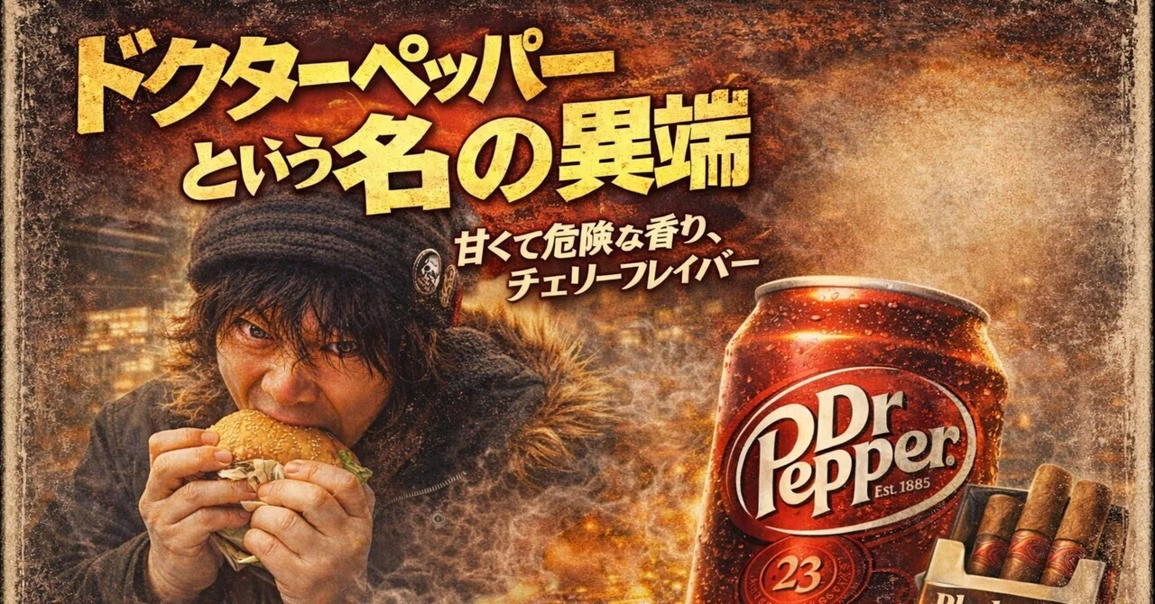 コラム】ドクターペッパーという名の異端｜甘くて危険な香り｜チェリー