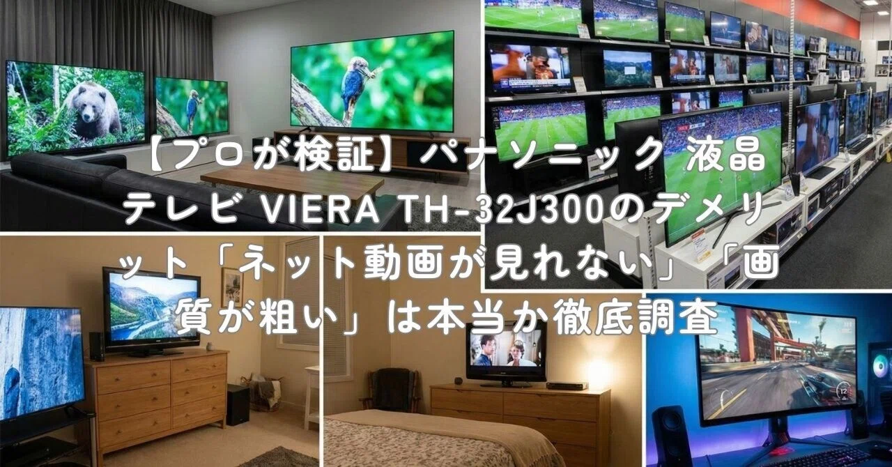 プロが検証】パナソニック 液晶テレビ VIERA TH-32J300のデメリット