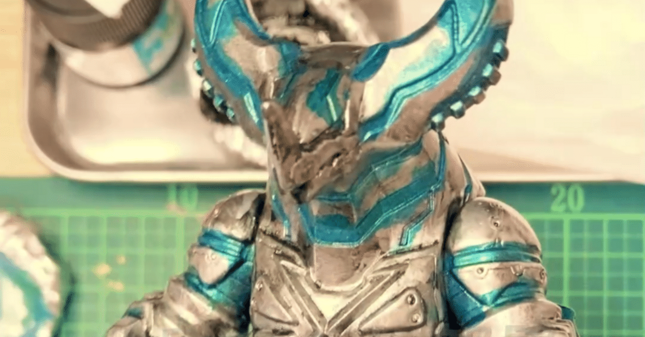 サイバーゴモラのソフビをリペイント・作業解説編｜ホッシー