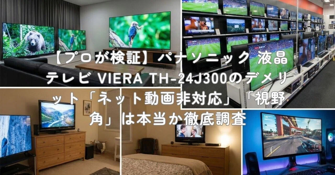 プロが検証】パナソニック 液晶テレビ VIERA TH-24J300のデメリット
