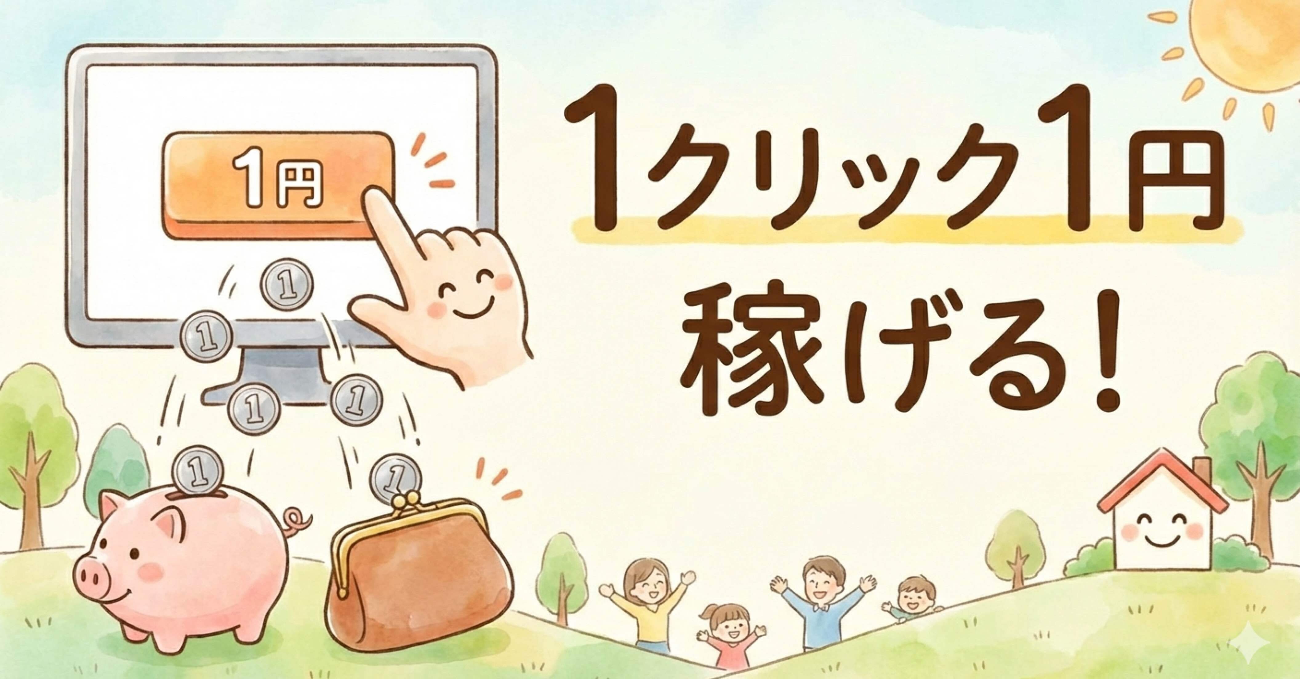 副業革命】1クリック1円 | 月20-60万（割ける時間による）を在宅完結で