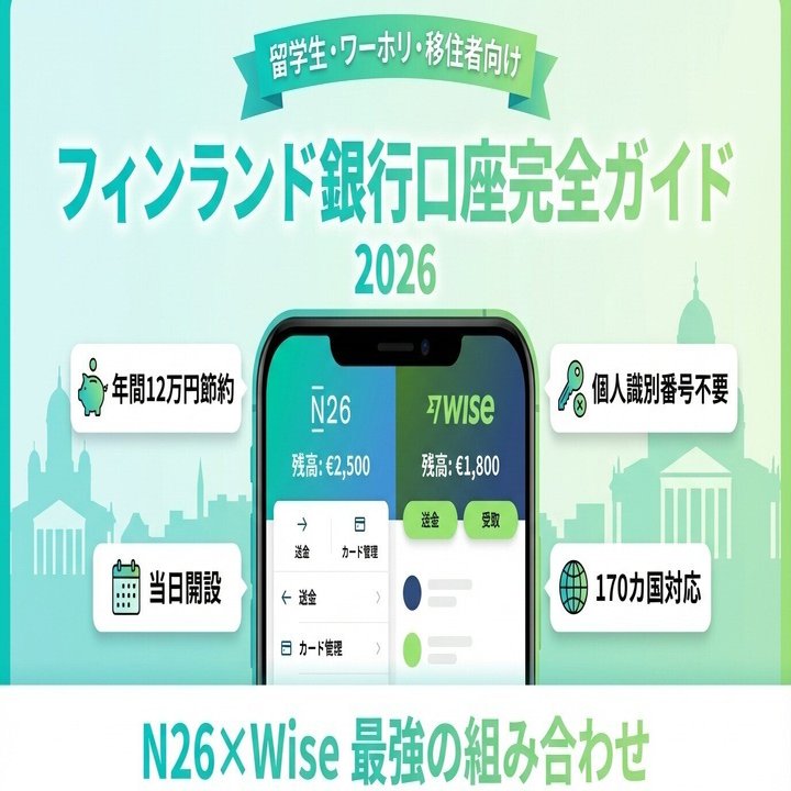 フィンランドでおすすめの銀行口座は？留学生/ワーホリ/移住者が開設し